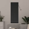 vidaXL Persiana de Janela com cortinas Manual Preto Alum&iacute;nio