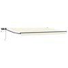 vidaXL Toldo retr&aacute;til manual com LEDs Creme e Antracite 4 &times; 3 m