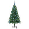 vidaXL &Aacute;rvore de Natal Artificial Verde 150 cm PVC, A&ccedil;o e Pl&aacute;stico