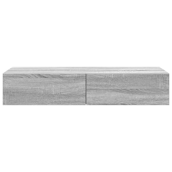 vidaXL Prateleira parede c/ gavetas 100x36x19 cm derivados de madeira