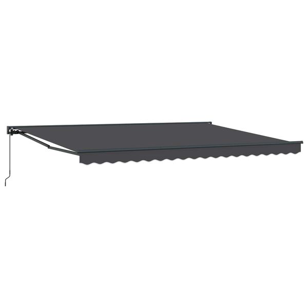 vidaXL Estrutura de Toldo Manual Antracite 450 &times; 300 cm