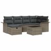 vidaXL Conjunto de Sof&aacute; de Jardim 7 unid. Rattan Sint&eacute;tico