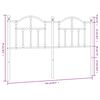 vidaXL Cabeceira de cama 150 cm metal branco