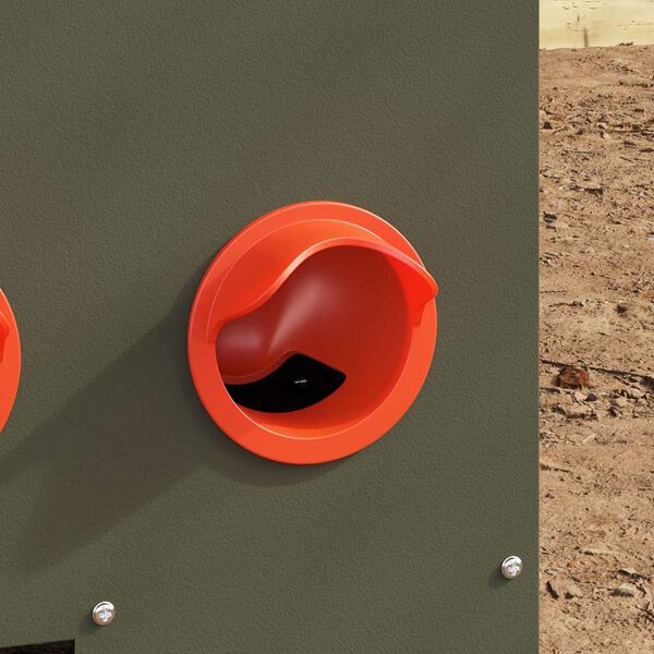 vidaXL Comedouro para galinha Verde Oliva 60,5 x 29 x 51 cm