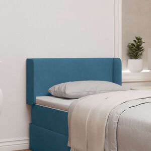 vidaXL Orelha de Cabeceira Azul 40,5 x 40,5 x 4 cm Veludo