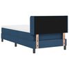 vidaXL Cama Box com colch&atilde;o com cabeceira Azul 190 x 90 cm Poli&eacute;ster