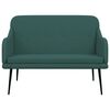 vidaXL Banco 110x76x80 cm tecido verde-escuro