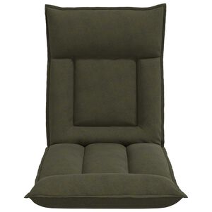 vidaXL Cadeira de ch&atilde;o ajust&aacute;vel Verde Ex&eacute;rcito Tecido