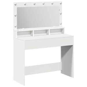 vidaXL Mesa de vestir Branco 100 x 41 x 135 cm Derivados de Madeira