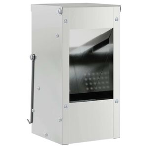 vidaXL Comedouro para Coelhos Prateado 12,5 x 12,5 x 25 cm