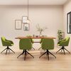 vidaXL Cadeiras de jantar 6 pcs veludo verde-claro
