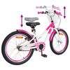 vidaXL Bicicleta Infantil 18 Polegadas para 5-7 anos Rosa Escuro