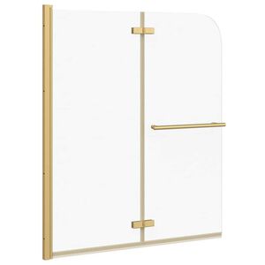 vidaXL Divis&oacute;ria de chuveiro dobr&aacute;vel 2 pain&eacute;is ESG 120x140 cm