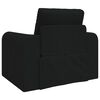 vidaXL Sof&aacute;-Cama Preto 98 x 71 x 83 cm tecido