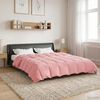 vidaXL Duvet de Ano Inteiro Colchonete Rosa 220 x 240 cm Microfibra