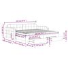 vidaXL Sof&aacute;-cama com gavet&atilde;o e gavetas 100x200 cm veludo rosa