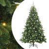 vidaXL &Aacute;rvore de Natal Artificial com 300 LEDs Verde 210 cm PE e PVC