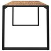 vidaXL Mesa jardim c/ pernas em forma de U 160x80x75 cm ac&aacute;cia maci&ccedil;a