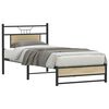 vidaXL Estrutura cama s/ colch&atilde;o derivados de madeira carvalho sonoma