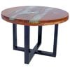 vidaXL Mesa de centro em resina de teca 60 cm