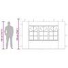 vidaXL Parede lateral com janela p/ tenda de festas 2 pcs PE antracite