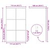 vidaXL Parede de Chuveiro Walk-in Preto 115 x 195 cm vidro temperado