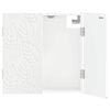 vidaXL Arm&aacute;rio para Dartboard DELFT Branco Brilhante