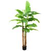 vidaXL &Aacute;rvore bananeira artificial com vaso 300 cm verde