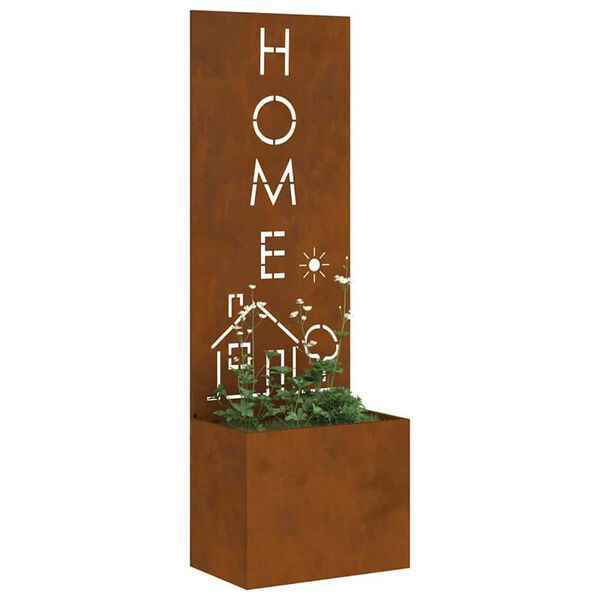 vidaXL Tela de Privacidade para Jardim Ferro Enferrujado 50 x 140 cm