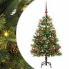 vidaXL &Aacute;rvore de Natal Artificial Articulada com Cones Verde 120 cm