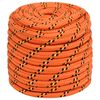 vidaXL Corda de barco 16 mm 25 m polipropileno laranja
