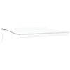 vidaXL Toldo retr&aacute;til Branco 400 x 350 x 165 cm Poli&eacute;ster e Alum&iacute;nio