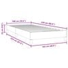 vidaXL Cama com molas sem colch&atilde;o 100x220 cm veludo rosa