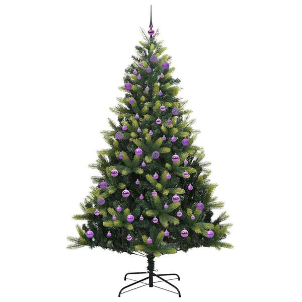 vidaXL &Aacute;rvore de Natal Artificial Articulada 300 LEDs Verde 240 cm