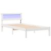 vidaXL Estrutura da Cama Branco 90 x 200 cm Madeira de Pinheiro S&oacute;lida
