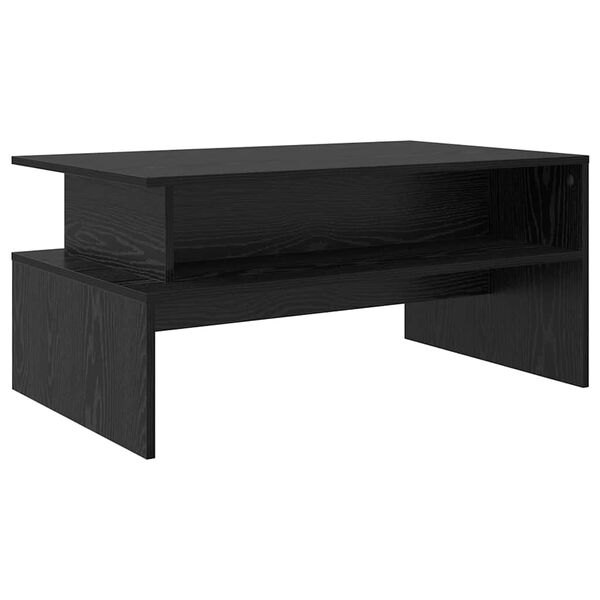 vidaXL Mesa de centro Carvalho Preto 90 x 55 x 42,5 cm