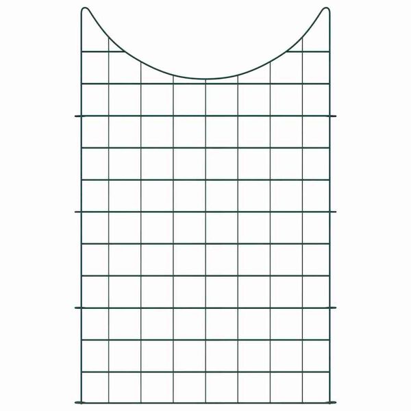 vidaXL Conjunto de Cerca para Lago 8 pcs Verde 50 x 80 cm A&ccedil;o