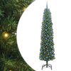 vidaXL &Aacute;rvore de Natal Artificial Verde 240 cm PVC e A&ccedil;o e Pl&aacute;stico