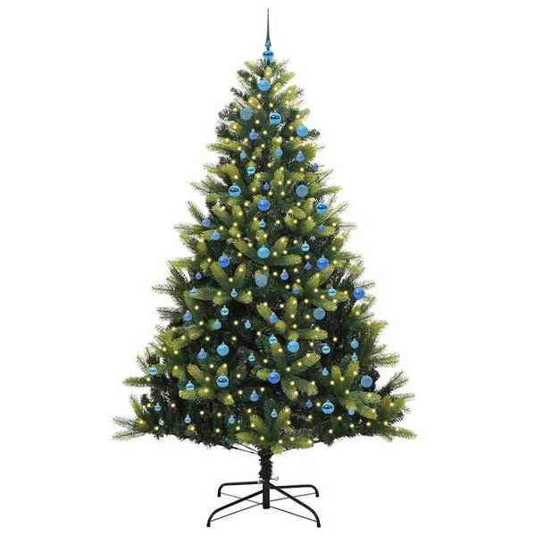 vidaXL &Aacute;rvore de Natal Artificial Articulada 300 LEDs Verde 240 cm