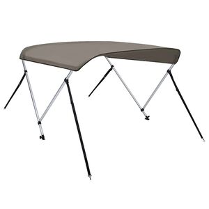 vidaXL Toldo de 2 arcos Bimini 150x120x110 cm cinzento