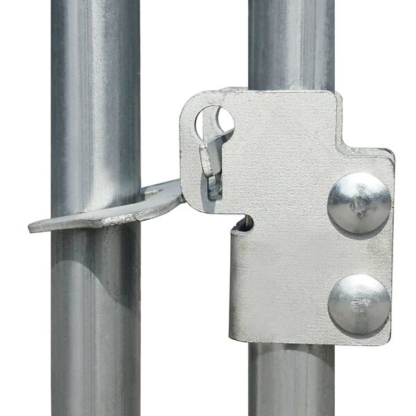 vidaXL Galinheiro de exterior em a&ccedil;o galvanizado 2x2x1,92 m