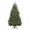 vidaXL &Aacute;rvore de Natal Artificial Verde 210 cm PVC e Metal