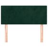 vidaXL Cabeceira de cama veludo 90x5x78/88 cm verde-escuro