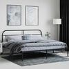 vidaXL Estrutura de cama com cabeceira 200x200 cm metal preto