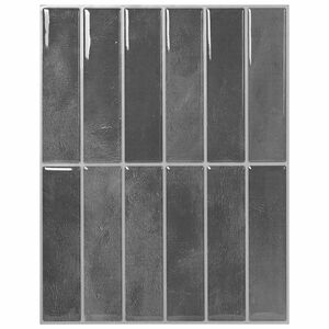 vidaXL Azulejo Retangular 10 unid. Cinzento 29 x 23 x 0,08 cm