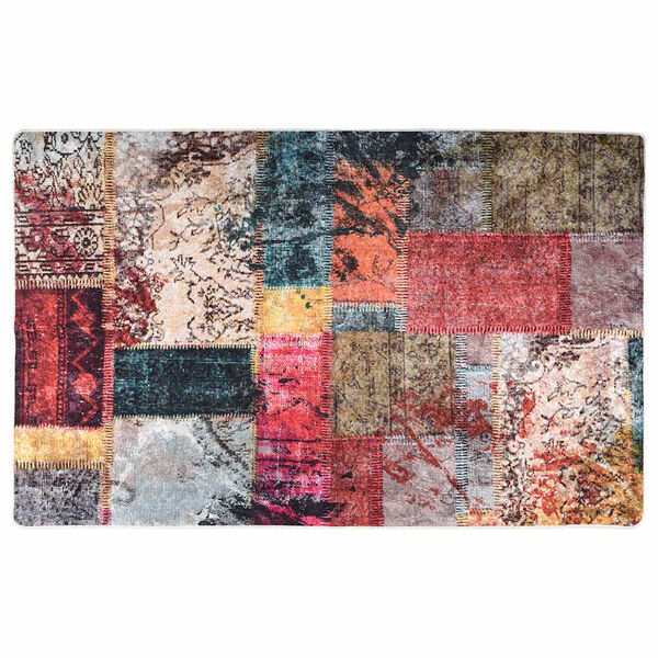 vidaXL Tapete lav&aacute;vel antiderrapante 160x230 cm patchwork multicor
