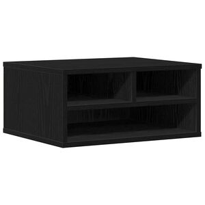 vidaXL Suporte para Impressora Carvalho Preto 49 x 40 x 22.5 cm