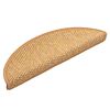 vidaXL Tapetes escada adesivos aspeto sisal 30 pcs 56x17x3cm sisal