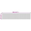 vidaXL Divis&oacute;ria largura 800 cm altura 165 cm bambu castanho