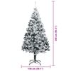 vidaXL &Aacute;rvore de Natal Artificial Branco 240 cm PVC, A&ccedil;o e Pl&aacute;stico